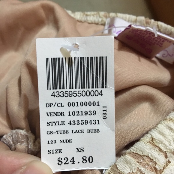 Cute lace strapless dress - Picture 4 of 4